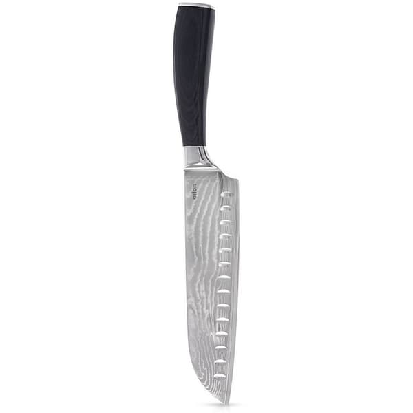 Santoku damaskus kniv i stål 31 cm