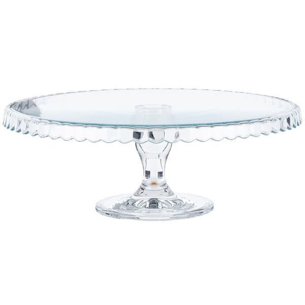 Glas kagefad på fod 32 cm