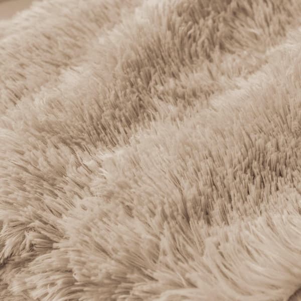 Kuddöverdrag velour 40x40 dubbel sid cappuccino