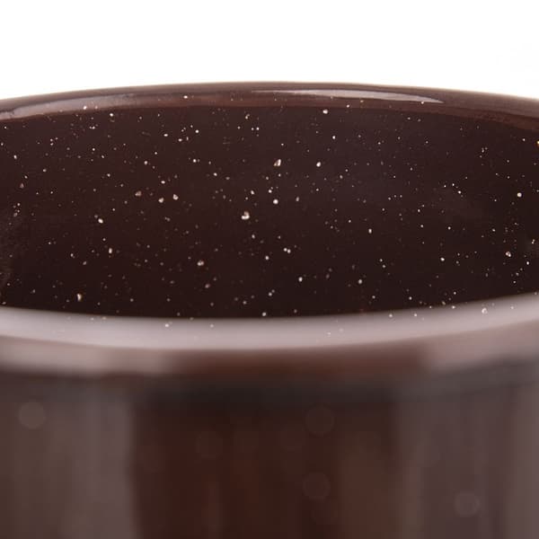 Emaljeret brun gryde 14 cm, 900 ml