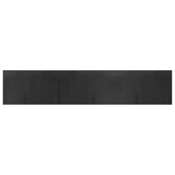 vidaXL Suorakulmainen matto, harmaa, 60x300 cm, bambu