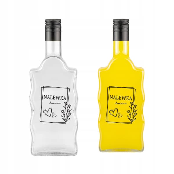 10x FALA glasflaskor 500ml med tryck för likörer, tillfällen, present