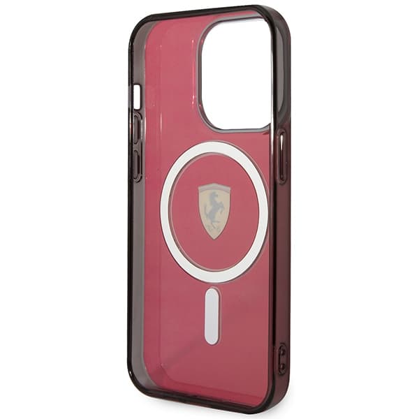 Ferrari FEHMP14LURKR iPhone 14 Pro 6.1 rød hardcase Translucent Magsafe