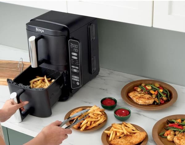 Ninja Double Stack SL300EU luftfritter uden fedt sort