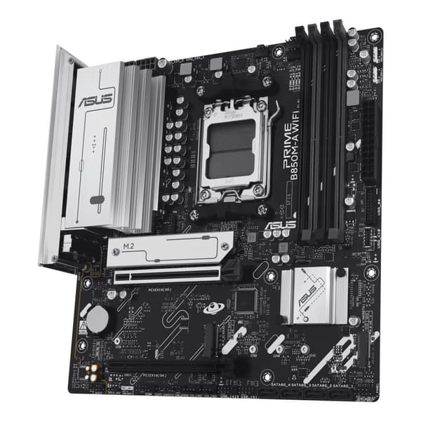 ASUS PRIME B850M-A WIFI-moderkort, Micro ATX, AM5