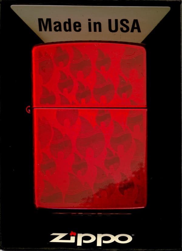 Zippo lighter slik æble RØDT flammemønster