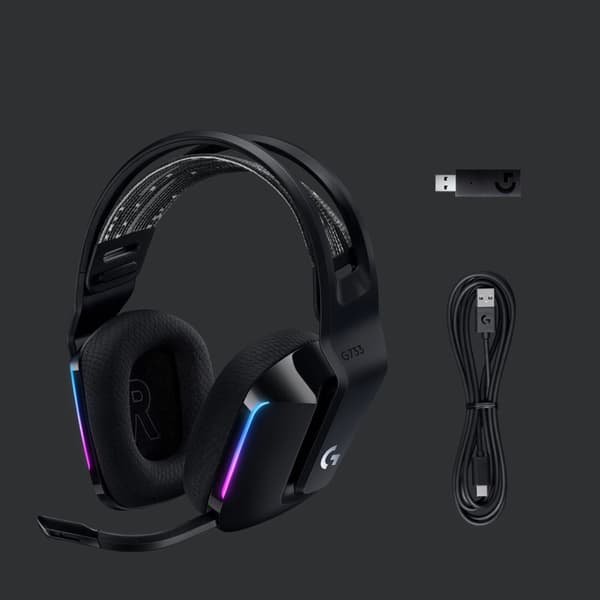 Logitech G733 Lightspeed -langattomat pelikuulokkeet