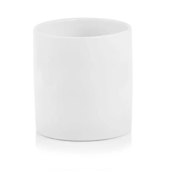 Keramisk urtepottebetræk, hvid, 13,5 cm