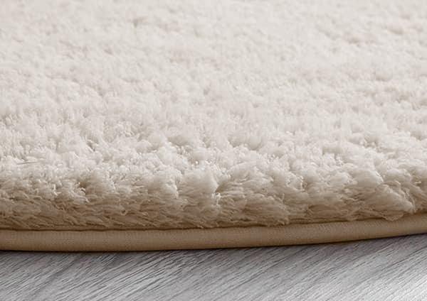Alpaca Strado Rundt Tæppe 100x100 - AlpaBeige