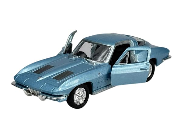 Welly Oldtimer 1963 Chevrolet Corvette C2 blå 1:34 43733