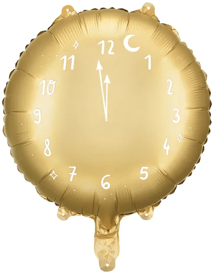 Folieballonur 45 cm guld