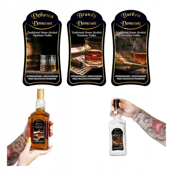 10X Pullotarrat DĘBOWA BOURBON BRANDY PULLOJA ALKOHOLI