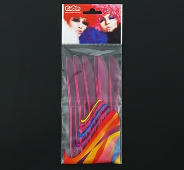 Premium fuchsia knivar 6 st.