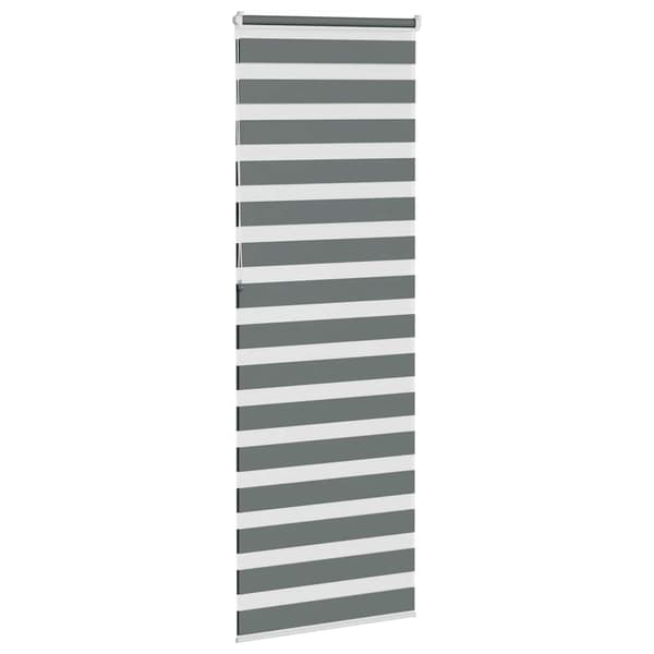 vidaXL Zebra rullegardin, mørkegrå, stofbredde 85,9 cm, polyester