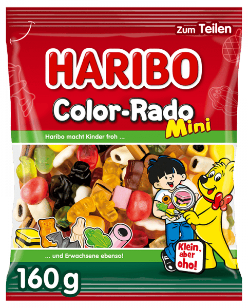 Haribo Color-Rado Minis hedelmägeeli 160 g