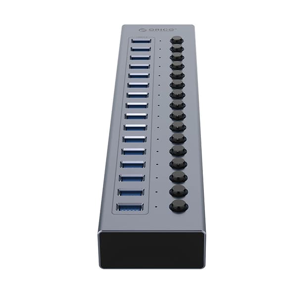 Orico BT2U3-16AB 16x USB-A 3.0 Hubb med Switchar - Grå
