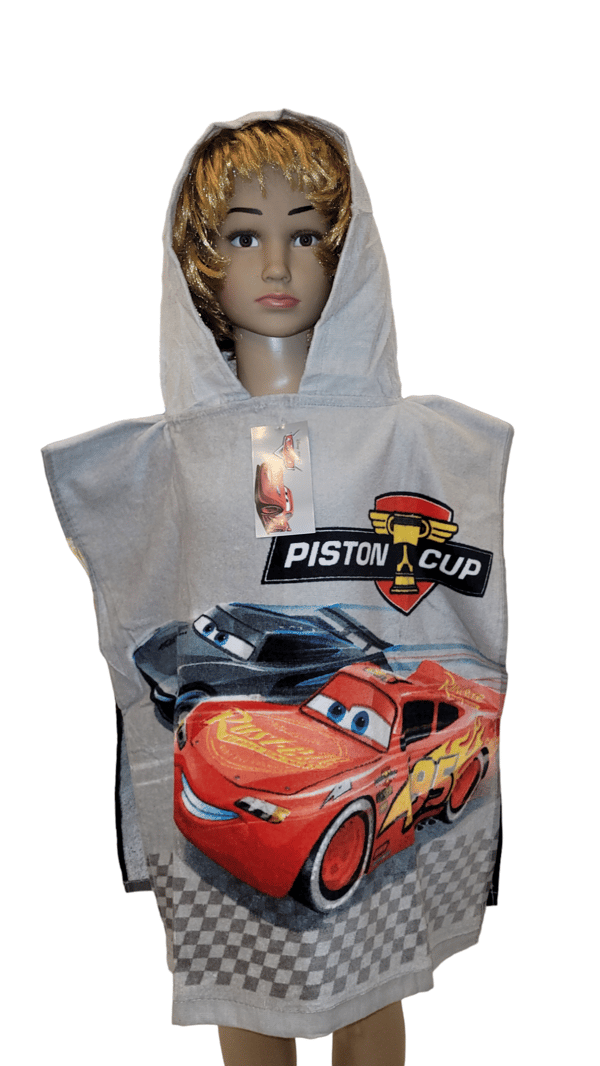 LASTEN AUTOT PONCHO hupullinen pyyhe