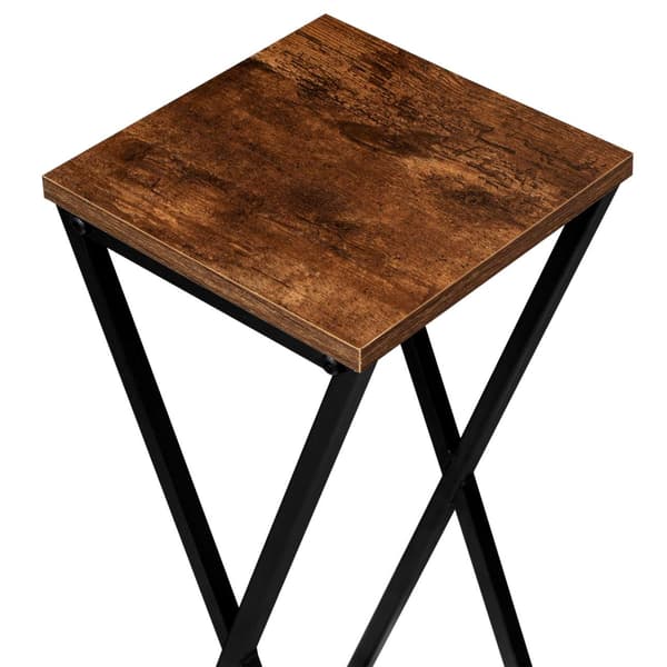 KONEL RUSTIC loft blomsterstander, sort, 62 cm