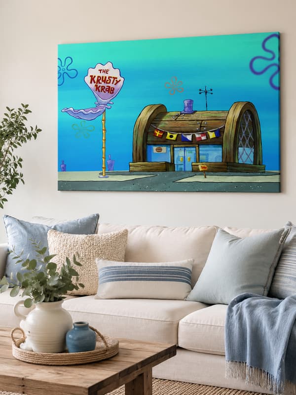 Målning med siffror SpongeBob Krusty Krab 50x40 cm