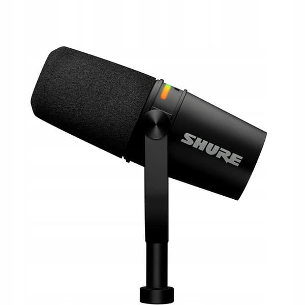 Shure MV7-K - XLR/USB-C Sort Voice-Over Mikrofon