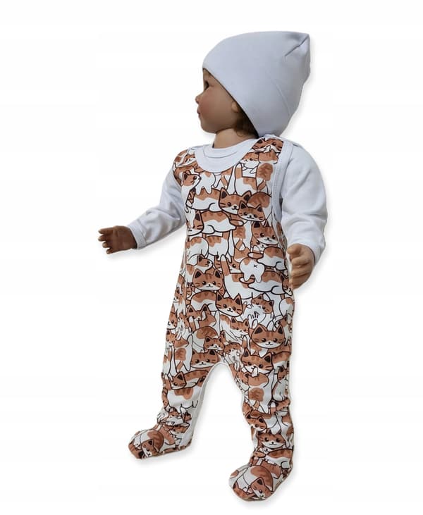 110 børnepyjamas, ærmeløse, med katte