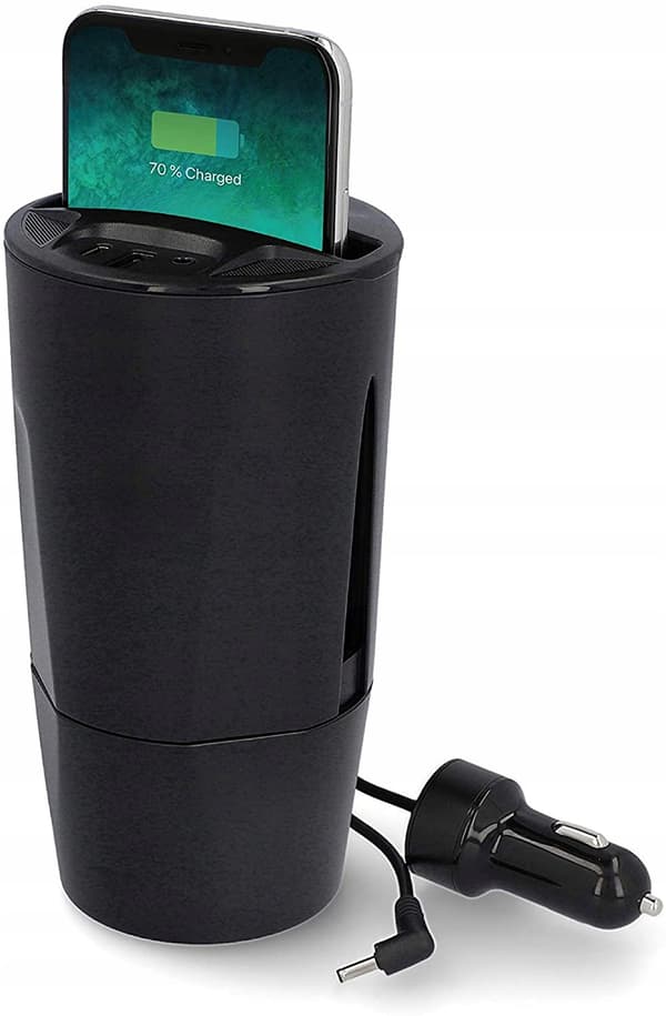 Cartrend 10691 induktiv oplader sort