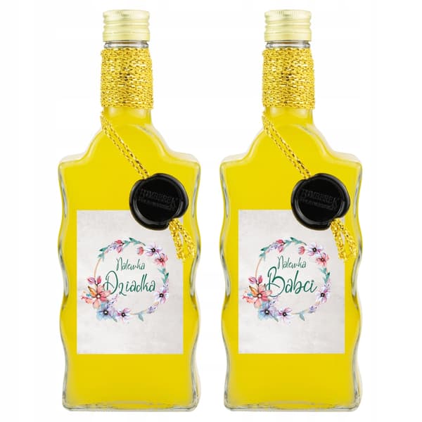 Wave-flaska 500 ml present till mormor och morfars dag Flaskor för tinkturer