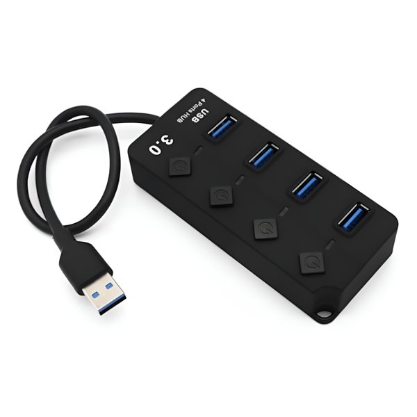 USB 3.0-hub 4 portar 1x4 5 Gbps splitter