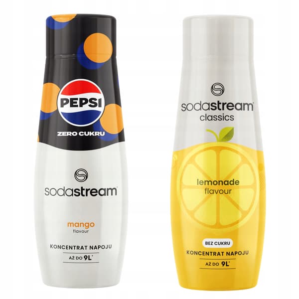 Set med 2 vattenkoncentrat. Sodastream Pepsi MAX Mango + Lemonade Zero