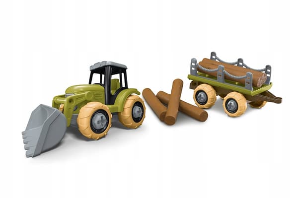 Traktor för montering med släpvagn Mini Gård för Barnens dag