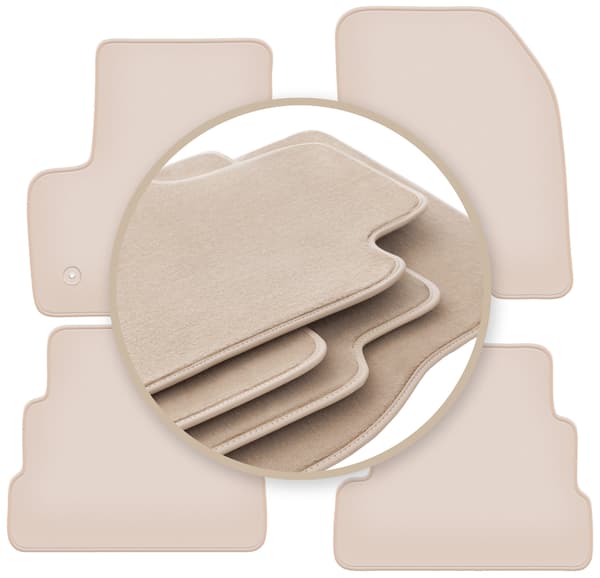 PREMIUM beige gulvmåtter til: Ford Escape MK3 SUV 2012-
