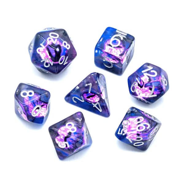 Eye of the Storm Dragon RPG-tärningar Set med 7 epoxitärningar