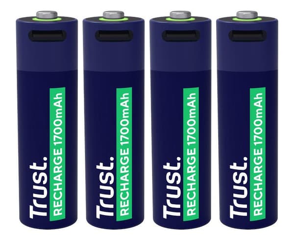 Trust AA USB-C -akku 4 kpl