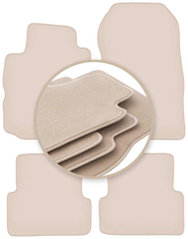 PREMIUM-beiget lattiamatot Renault Modus -tila-autoon 2004-2012