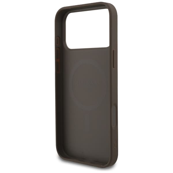 Guess 4G Ring Classic Logo MagSafe - iPhone 17 Pro Max cover (brun)