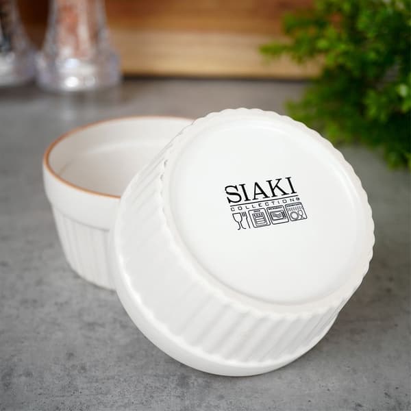 Porslinsbakskålar vita 9 cm, 170 ml 2 st