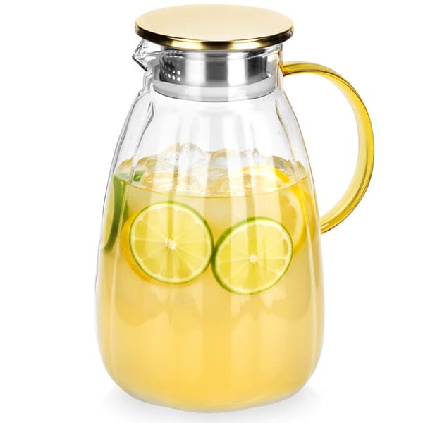 Glaskanna med lock 2,2 l