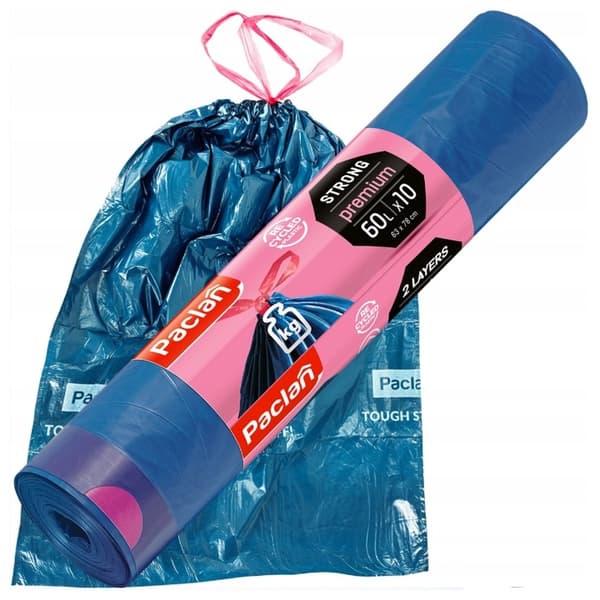 Paclan Premium. Affaldsposer 60L/10 stk. 134554