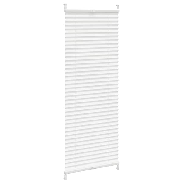 Plisserad rullgardin, vit (50x125 cm)