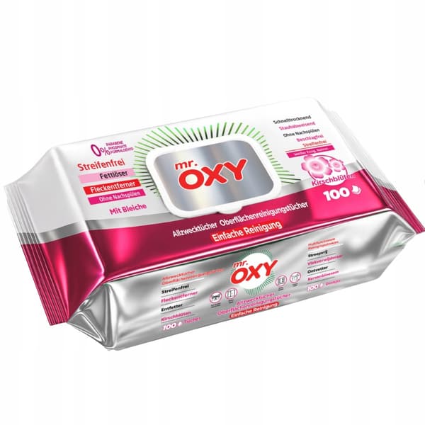 Våtservetter Mr. Oxy - doft av körsbärsblomma