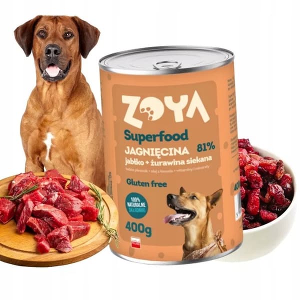 ZOYA Lamm Superfood våtfoder för hundar 6x400g