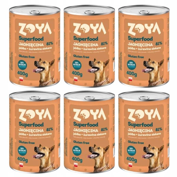 ZOYA Lamm Superfood våtfoder för hundar 6x400g
