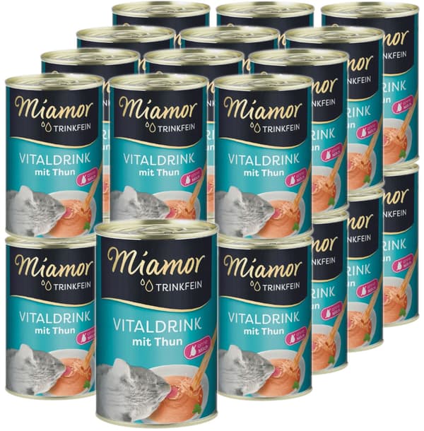 Våtfoder för katter MIAMOR VITALDRINK MED TONFISK 24x135ml