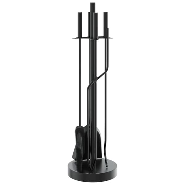 vidaXL 5-delat tillbehörsset för eldstäder 18x66 cm stål