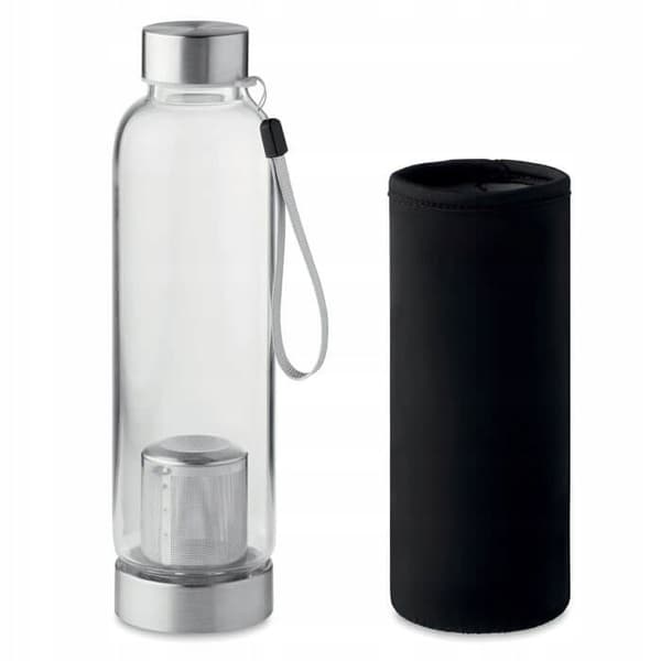 Glasflaska med infuser för te 500 ml infuser för kontorsarbete