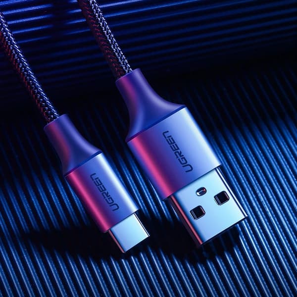 Ugreen US288 60126 USB-A / USB-C QC 3.0 3A Kabel 1m - Grå