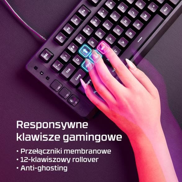 HYPERX HyperX Eve 1800 Sort Tastatur