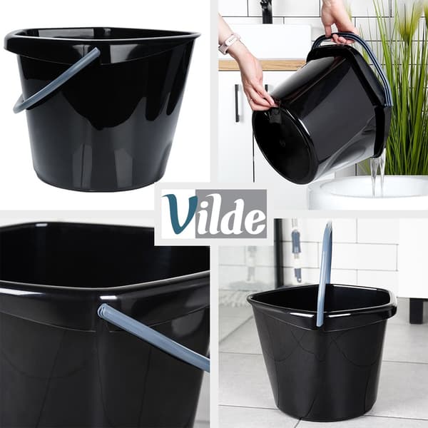 Sort plastikspand 14 l