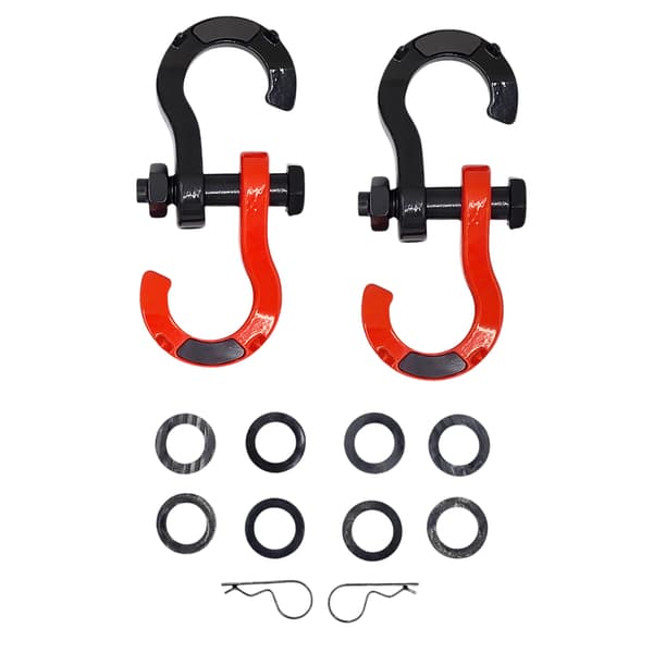 2 x Stål shackle åben 3/4 - 8T - sæt
