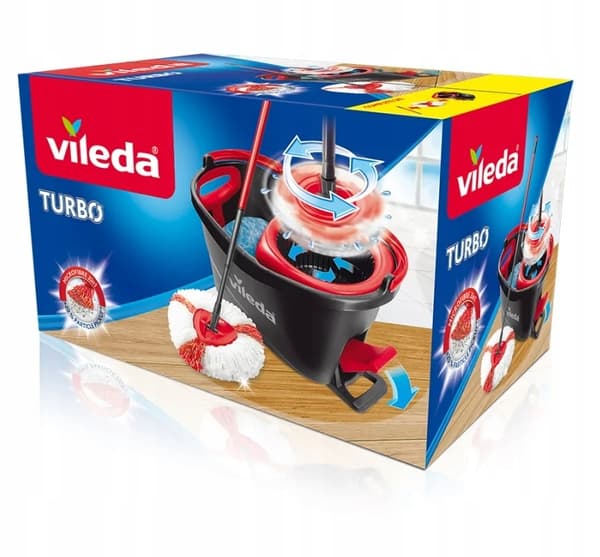 Vileda Mopp vridbar med hink turbo snabb städning